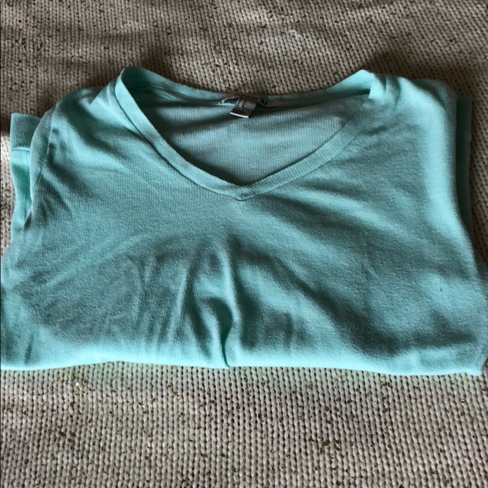 Mint Green V-Neck Shirt